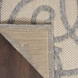 Cream Grey Outdoor Rug, Abstract Optical/ (3D) Stain-Resistant Rug For Patio Decks, Modern Outdoor Area Rug-239Cm X 300Cm - thumbnail 7