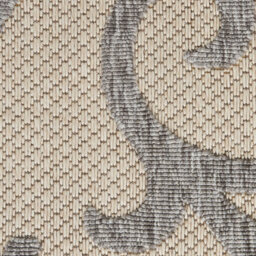 Cream Grey Outdoor Rug, Abstract Optical/ (3D) Stain-Resistant Rug For Patio Decks, Modern Outdoor Area Rug-239Cm X 300Cm - thumbnail 5