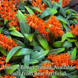 Best Artificial 38Cm Orange Lush Lavender Hanging Basket Flower Topiary Ball - Suitable For Outdoor Use - Weather & Fade Resistant - thumbnail 4