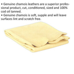 Premium Genuine Chamois Leather Cloth - 2.5 Square Feet For Superior Car Detailing - thumbnail 2