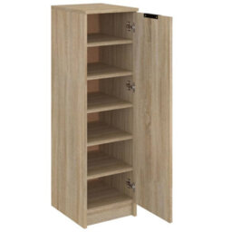 Walplus Shoe Cabinet Sonoma Oak 30X35X100 Cm Engineered Wood - thumbnail 6