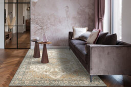 RugsX Wool Carpet Soho 477.01.la113 Osta - Ornament, Rosette, Natural Green Beige 200X300 Cm - thumbnail 5