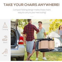 Outsunny Zero Gravity Chair Adjustable Patio Lounge W/ Cup Holder Beige - thumbnail 6