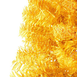 Berkfield Slim Artificial Half Christmas Tree With Stand Gold 240 Cm - thumbnail 7