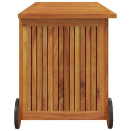 Berkfield Garden Storage Box With Wheels 113X50X58 Cm Solid Wood Acacia - thumbnail 5