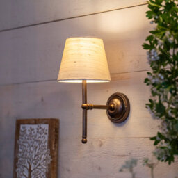 Finberry Fabric Shade Lupin Wall Light