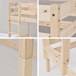 Hoppekids Shorty Bunkbed + Safety Rail/drawers Natural - thumbnail 4