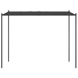 Walplus Gazebo Anthracite 3X3 M 180 G/ma Fabric And Steel - thumbnail 3