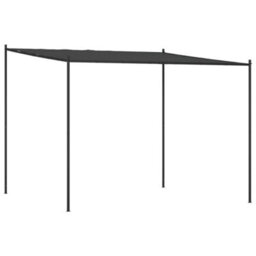 Walplus Gazebo Anthracite 3X3 M 180 G/ma Fabric And Steel - thumbnail 2