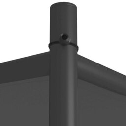 Walplus Gazebo Anthracite 3X3 M 180 G/ma Fabric And Steel - thumbnail 6