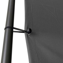 Walplus Gazebo Anthracite 3X3 M 180 G/ma Fabric And Steel - thumbnail 5