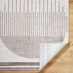 Livabliss Fossay Shaggy-Washable Beige Brown Green Grey Global High Pile Living Bedroom Rug 140 X 200 Cm Easy Care, Non Shedding - thumbnail 4