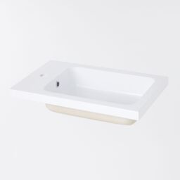 GoodHome Ladoga White Freestanding Vanity Unit & Basin Set (W)600mm (H)810mm - thumbnail 3