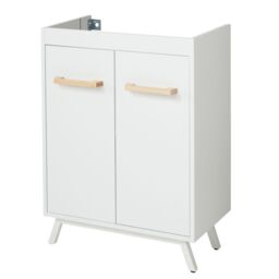 GoodHome Ladoga White Freestanding Vanity Unit & Basin Set (W)600mm (H)810mm - thumbnail 2