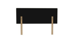 "Urban Textures-5 Vertical Panels Luxury 20"" High Linen Fabric Upholstered Bed Headboard-Cream" - thumbnail 5