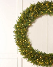 Werchristmas 1.5 M Pre-Lit Majestic Natural Fir Artificial Christmas Wreath, 450 Warm White Leds - thumbnail 3