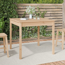 Berkfield Garden Table 82.5X82.5X76 Cm Solid Wood Pine