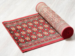Bravich Red Bokhara Hard Wearing Runner Mat - Texas - 60X360Cm (2'x12') - thumbnail 3