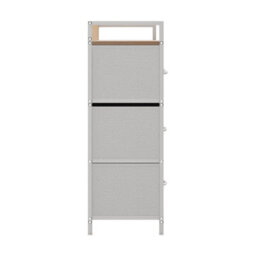 Living And Home 7-Drawer White Metal Frame Storage Cabinet Chest Of Drawers - thumbnail 3