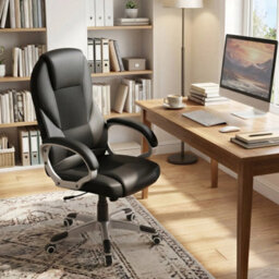 Executive Office Chair With High Back,ergonomic, Black - thumbnail 4