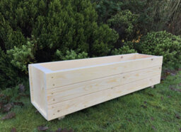 Ruddings Wood Wooden Large Garden Planter Trough Flower Boxes Fully Assembled 900mm Wide - thumbnail 1