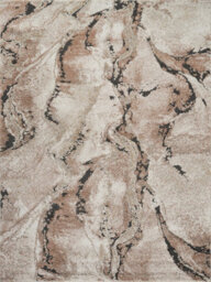 Essence Living Room Area Rug Oragnic Abstract Design Contemporary Hallway Runner Indoor Rug- Terracotta 60X220 - thumbnail 2
