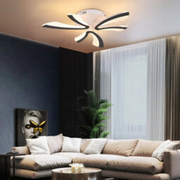 Led Ceiling Light Dimmable Chandelier Black Frame With Remote 60Cm - thumbnail 6