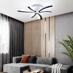 Led Ceiling Light Dimmable Chandelier Black Frame With Remote 60Cm - thumbnail 3