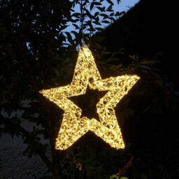 Marco Paul Luxury Led Double Star Christmas Decoration - Gold - thumbnail 7