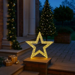 Marco Paul Luxury Led Double Star Christmas Decoration - Gold - thumbnail 5