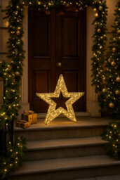 Marco Paul Luxury Led Double Star Christmas Decoration - Gold - thumbnail 6