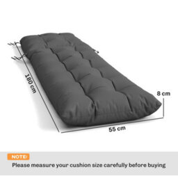 Outsunny Sun Lounger Cushions Only, Replacement Pads With 4 Ties - thumbnail 3
