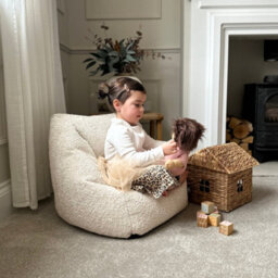 rucomfy Beanbags Rucomfy Indoor Kids Bean Bag Chair - Snug Oat Snuggle Seat - thumbnail 2