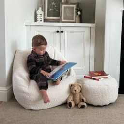 rucomfy Beanbags Rucomfy Indoor Kids Bean Bag Chair - Snug Oat Snuggle Seat - thumbnail 4