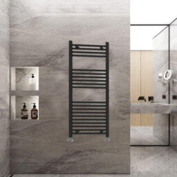 ARKO BATHROOM Arko Towel Radiator, Heated Towel Rails,wall Mounted Ladder Radiators 500X1200mm ,black - thumbnail 4