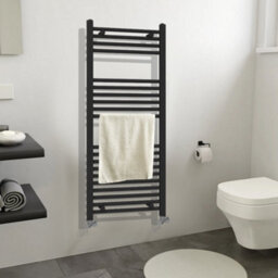 ARKO BATHROOM Arko Towel Radiator, Heated Towel Rails,wall Mounted Ladder Radiators 500X1200mm ,black - thumbnail 7
