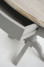 Statement Furniture Florence Large Dove Grey Pedestal Round Dining Table 120Cm - thumbnail 4