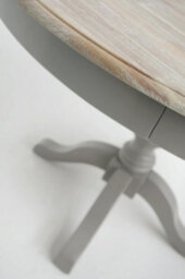 Statement Furniture Florence Large Dove Grey Pedestal Round Dining Table 120Cm - thumbnail 3