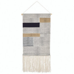 Beliani Fabric Wall Hanging Hangu Cotton 114 Cm Beige - thumbnail 4
