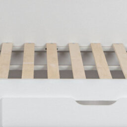 Orion White Wooden Storage Triple Sleeper Bunk Bed Frame - 3Ft Single Top And 4Ft Small Double Bottom - thumbnail 6