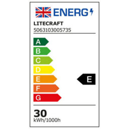Litecraft Fechine Black 30 Watt Led Ip65 Outdoor Wall Flood Light - thumbnail 6