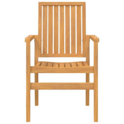 Berkfield 5 Piece Garden Dining Set Solid Wood Teak - thumbnail 5