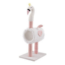 Living And Home Flamingo-Shaped Cat Scratching Board, Cat Bed, Multifunctional, With Interactive Toy Ball - thumbnail 4