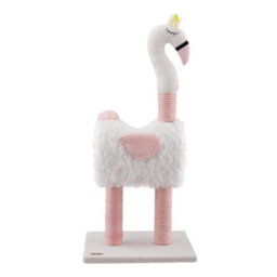 Living And Home Flamingo-Shaped Cat Scratching Board, Cat Bed, Multifunctional, With Interactive Toy Ball - thumbnail 5