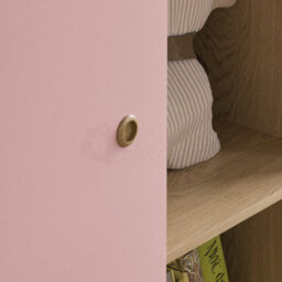 Lassic Vida Designs Neptune 1 Door 5 Shelf Wardrobe In Pink & Oak (H)1875mm (W)840mm (D)495mm - thumbnail 7