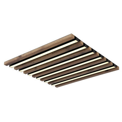 Luminosa Lighting Luminosa Hayden 45Cm Integrated Led Semi Flush Ceiling Light Matt Black Led 3000K - image 1