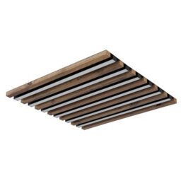 Luminosa Lighting Luminosa Hayden 45Cm Integrated Led Semi Flush Ceiling Light Matt Black Led 3000K - thumbnail 2