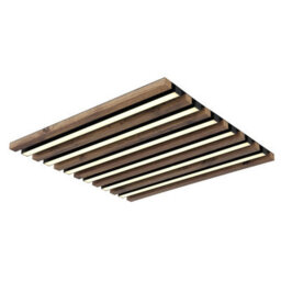 Luminosa Lighting Luminosa Hayden 45Cm Integrated Led Semi Flush Ceiling Light Matt Black Led 3000K