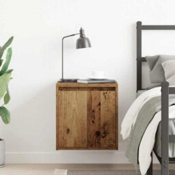 Berkfield Wall-Mounted Bedside Cabinet Old Wood 38X34X40 Cm - thumbnail 3
