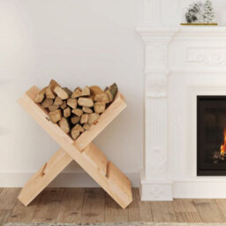 Berkfield Log Holder 47X39.5X48 Cm Solid Wood Pine - thumbnail 1